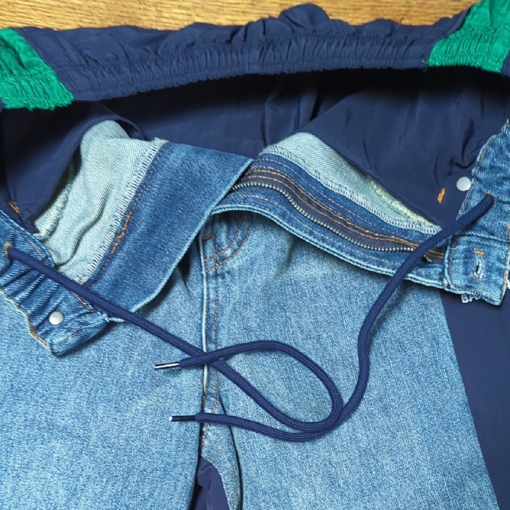 Balenciaga Blue and Green Relaxed Jeans - Picture 7 of 10
